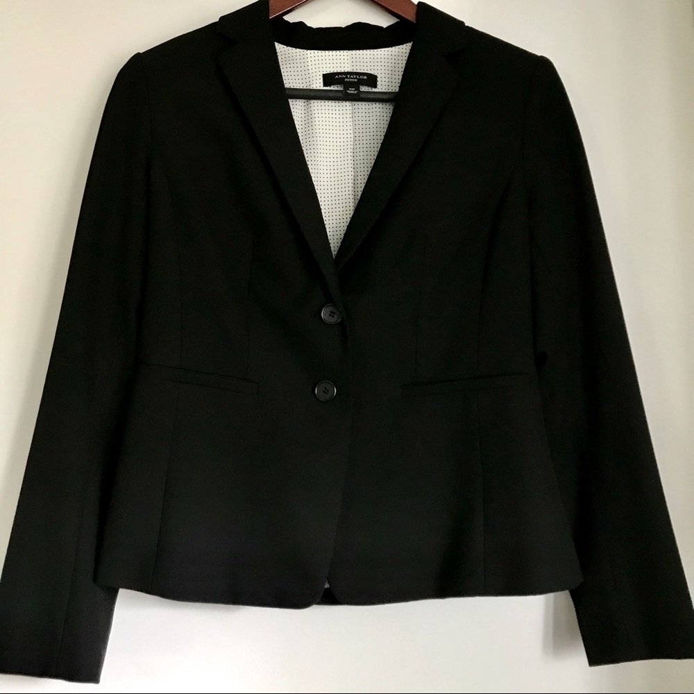 Ann Taylor LOFT Classic Black Pant Suit